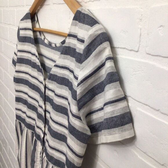 DRESS 100% cotton dress Twik Simons blue white stripes in small - Picture 3 of 16